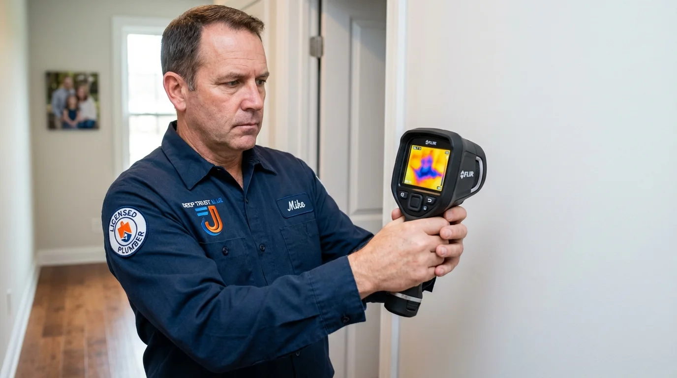 Thermal imaging leak detection by Johns Plumbing LLC in Altavista